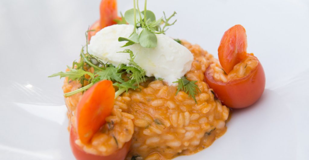 risotto with cherry tomatoes